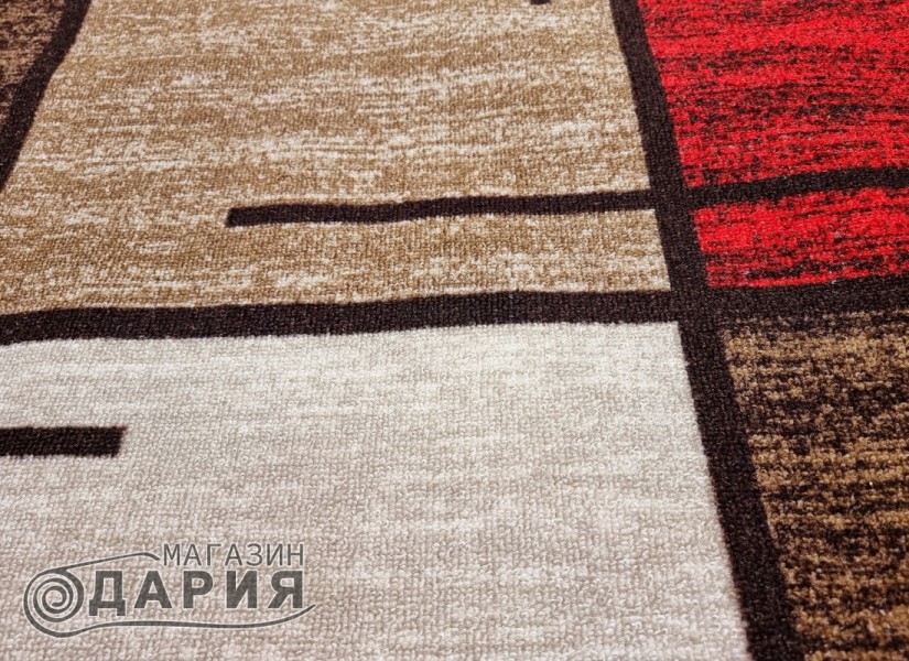 Мокетена пътека ERIKA 8010 beige/red